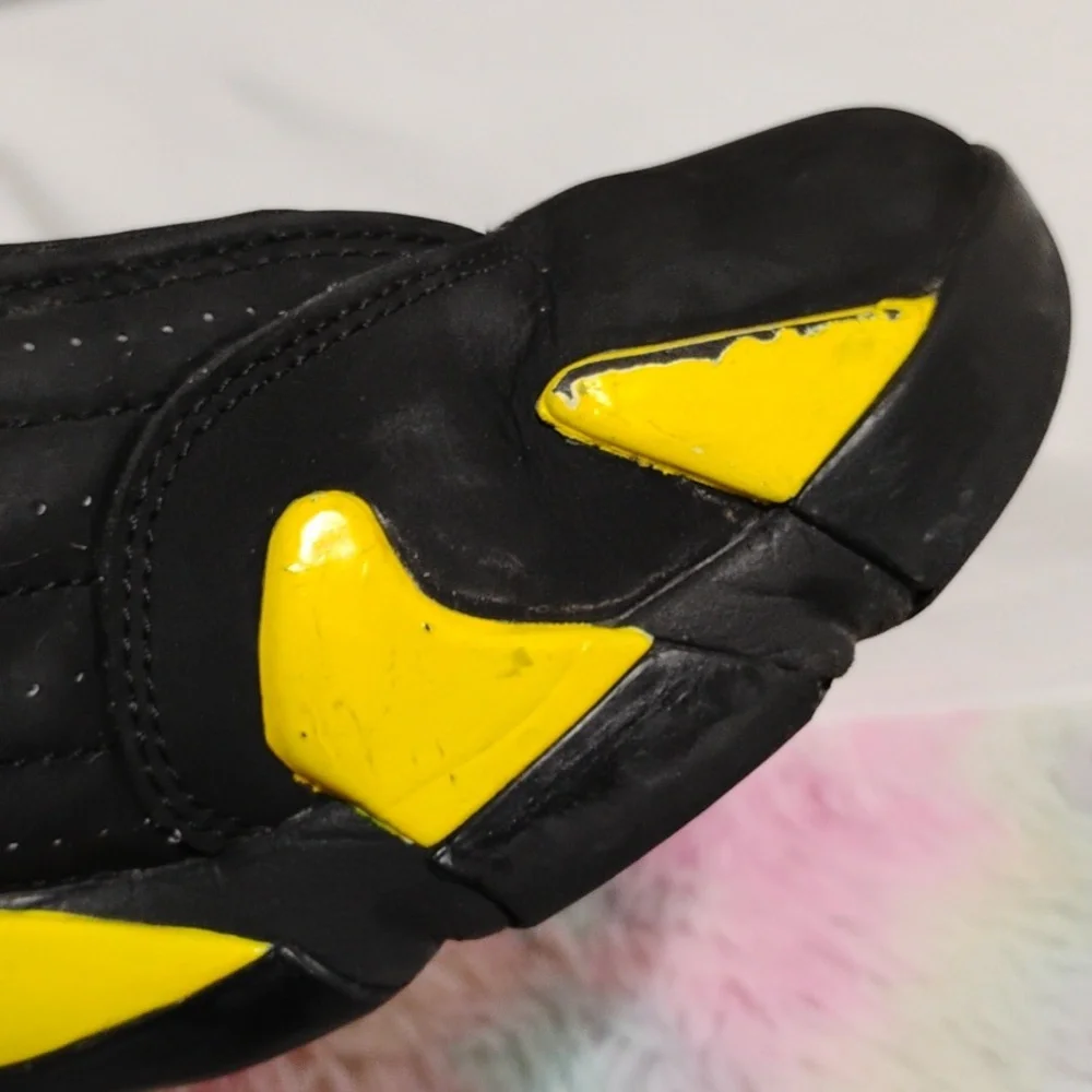 (X-106) SALE! Air Jordan 14 Retro Thunder Sneakers Sz.12 2014 See Pictures